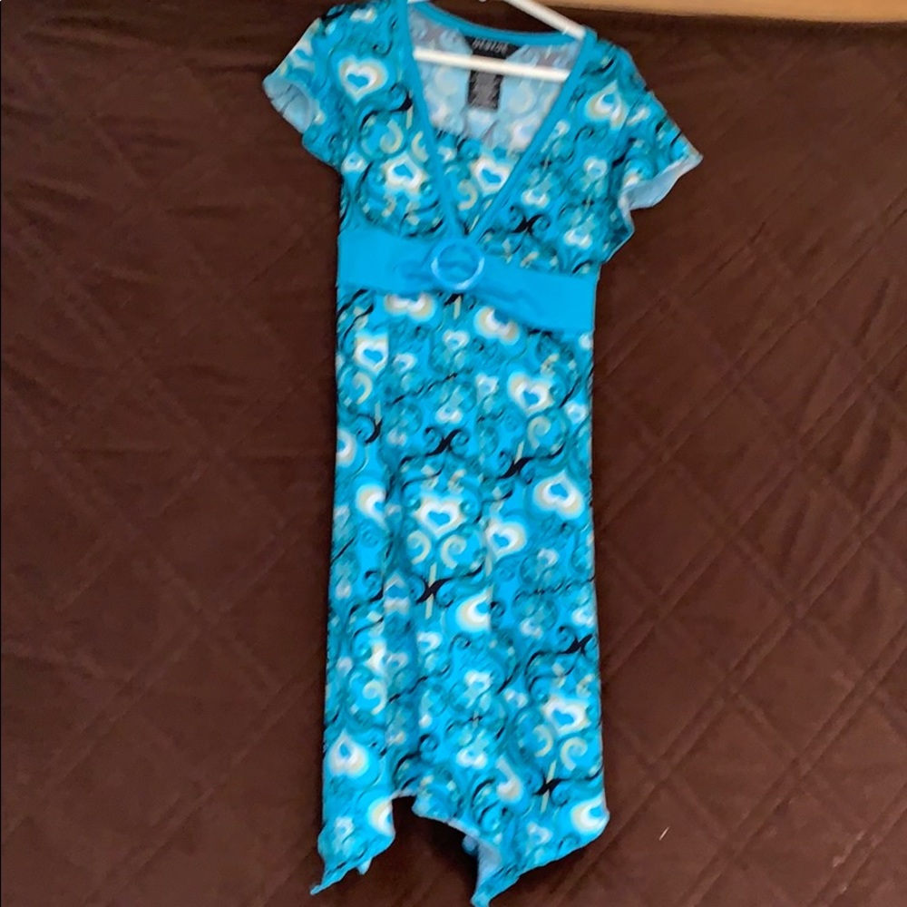 Girls heart design dress